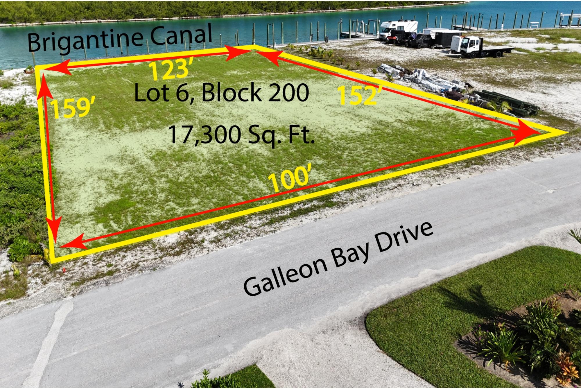 Lot 6 BRIGANTINE BAY CANAL Treasure Cay Abaco